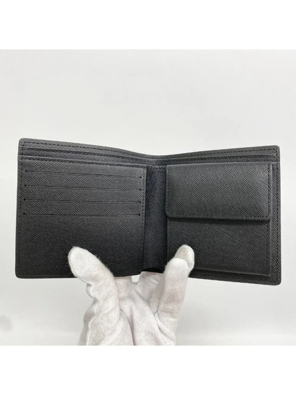 Louis Vuitton Wallet Damier Graphite Portefeuille Marco Black Gray